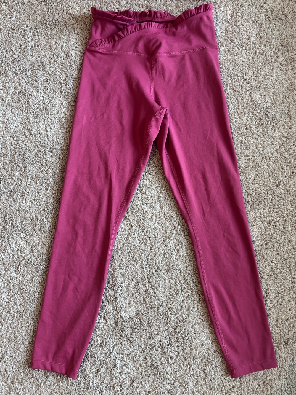 NWOT Sincerely Jules Active Raspberry Pink Ruffle Workout Set - Picture 4 of 6